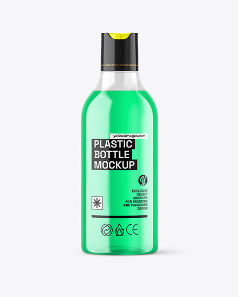 Color Liquid Cosmetic Bottle Mockup