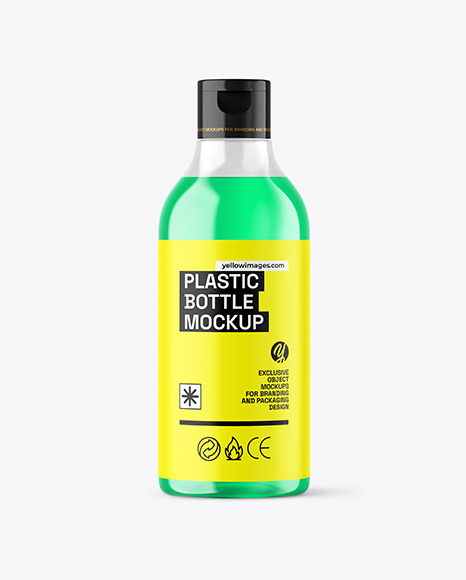 Color Liquid Cosmetic Bottle Mockup