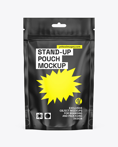 Matte Stand Up Pouch Mockup
