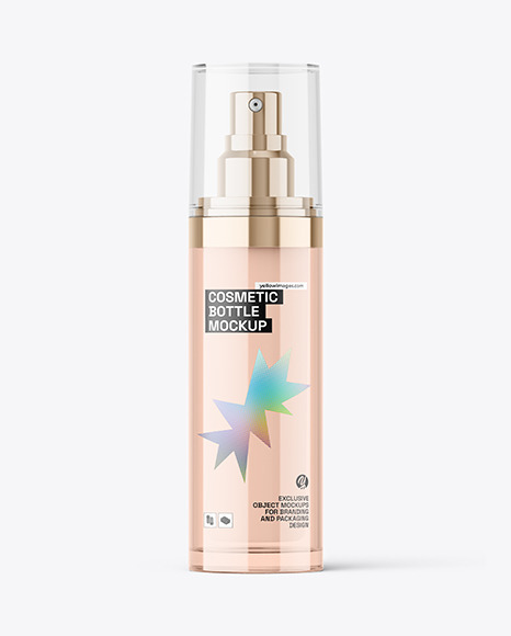 50ml Double-Wall Glass Spray Bottle Mockup