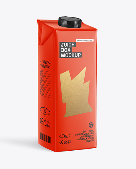 Carton Juice Box Mockup