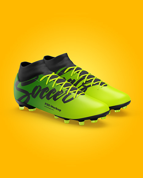 Soccer Cleats Mockup - Free Download Images High Quality PNG, JPG