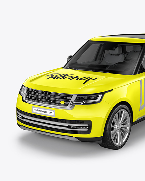 Crossover SUV Mockup - Half Side View