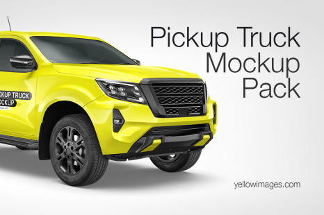 Pickup Truck Mockup Pack