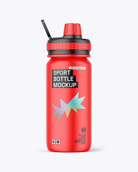 Matte Sport Bottle Mockup