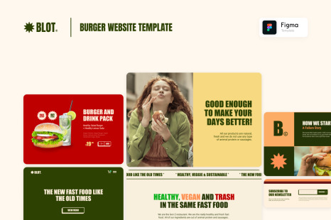 Restaurant UI Website Template