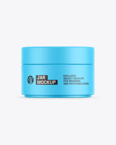 Matte Cosmetic Jar Mockup