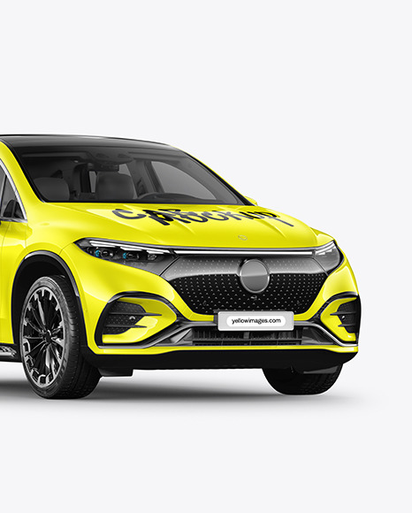 Electric Crossover SUV - Half Side View