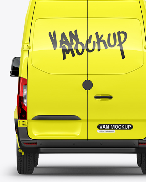 Van Mockup - Back View