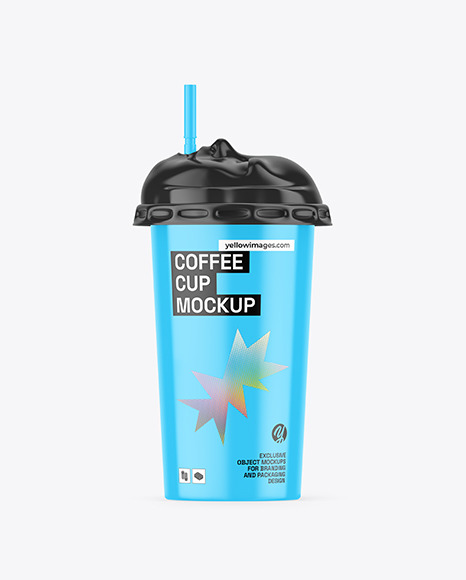 Glossy Coffee Cup Mockup
