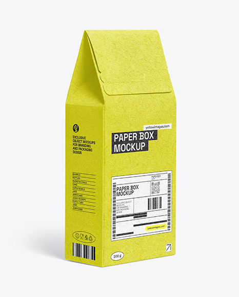 Kraft Paper Box Mockup