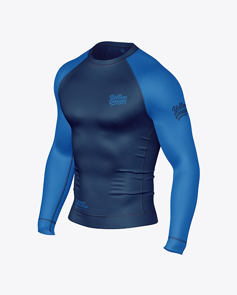 Long Sleeve Compression T-Shirt Mockup