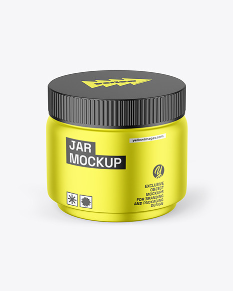 Metallic Jar Mockup