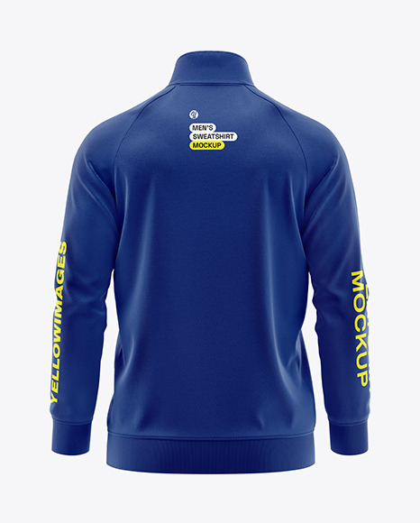Men’s Full-Zipped Sweatshirt Mockup