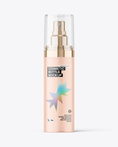 50ml Frosted Glass Spray Bottle Mockup