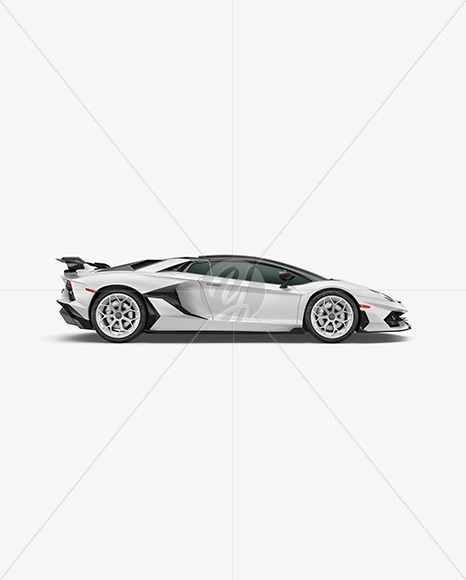 Sport Car Mockup - Side View