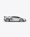 Sport Car Mockup - Side View