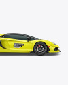 Sport Car Mockup - Side View