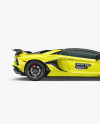 Sport Car Mockup - Side View