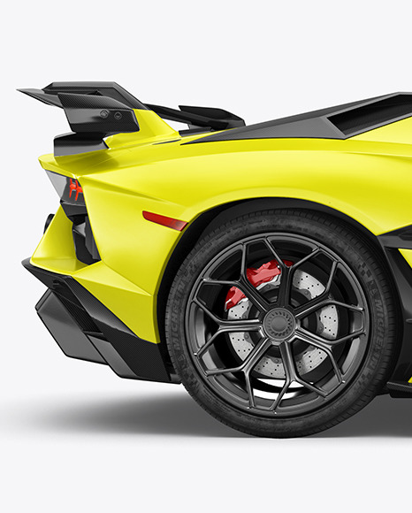 Sport Car Mockup - Side View