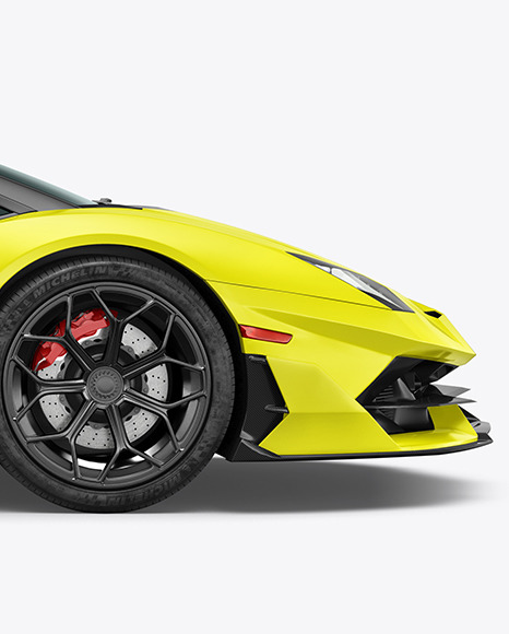 Sport Car Mockup - Side View