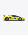 Sport Car Mockup - Side View