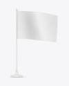 Matte Desk Flag Mockup