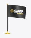 Matte Desk Flag Mockup
