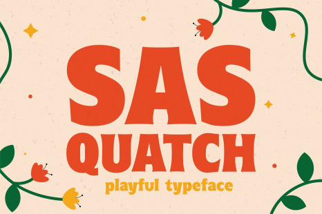 Sasquatch - Vintage Display Typeface