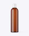 Amber Plastic Bottle Mockup