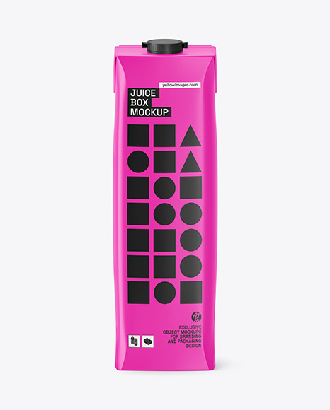 Matte Juice Box Mockup