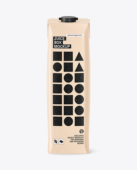 Carton Juice Box Mockup