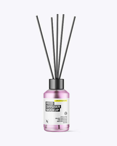 Frosted Glass Diffuser Bottle Mockup