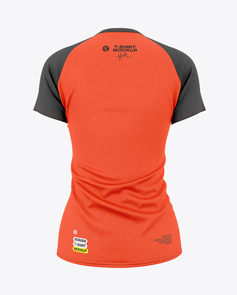 Women&#039;s Raglan T-Shirt Mockup