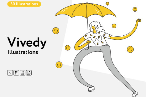 Vivedy Finance illustrations
