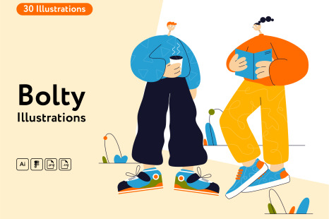 Bolty Education Illustrations