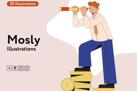 Mosly Finance Illustrations