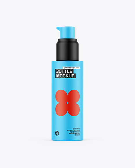 Matte Bottle W/ Pump Mockup