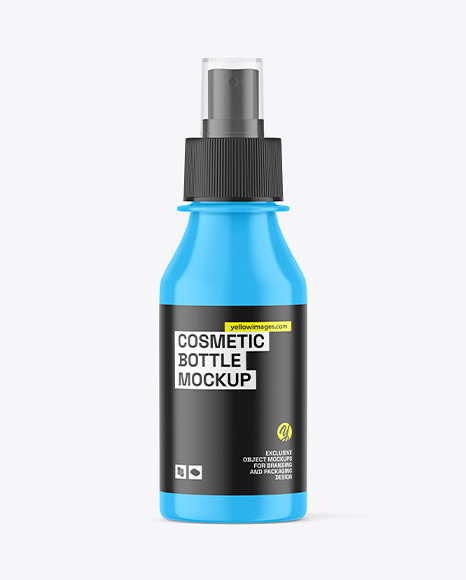 Glossy Cosmetic Spray Bottle Mockup