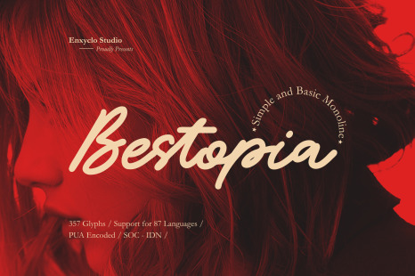 NCL BESTOPIA - Simple Monoline Font