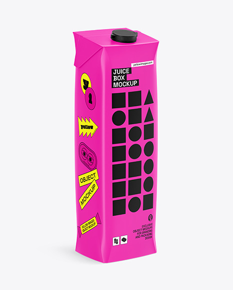 Matte Juice Box Mockup