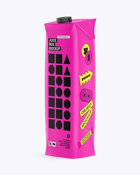Matte Juice Box Mockup