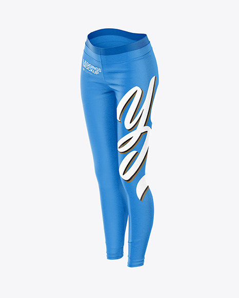 Women’s Leggings Mockup - Half Side View
