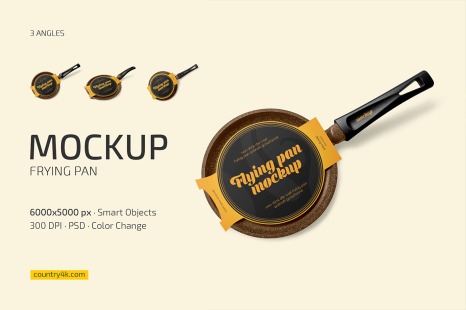 Frying Pan Mockup Set