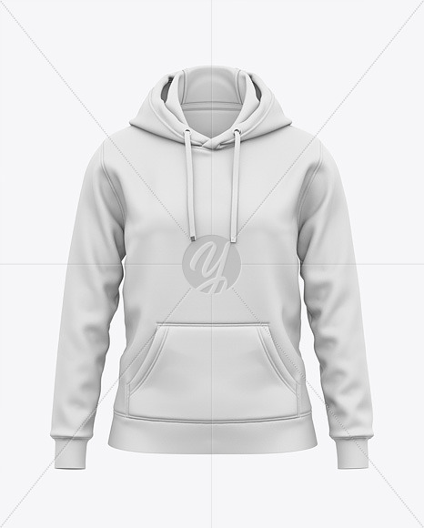 Women's Hoodie Mockup on Yellow Images Object Mockups