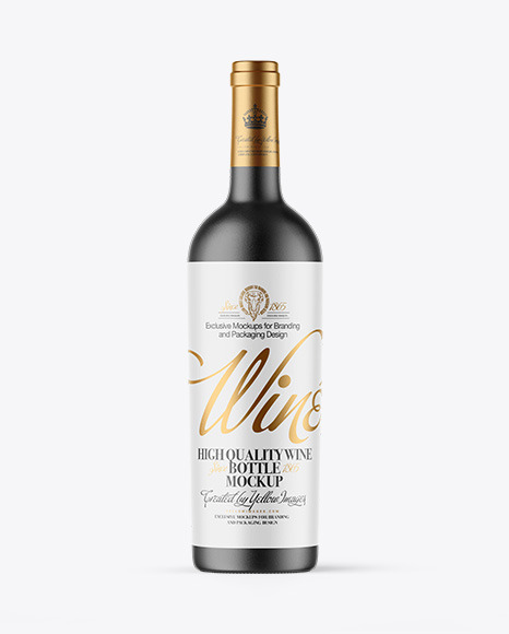 Ceramic Wine Bottle Mockup