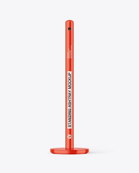 Glossy Standing Ashtray Mockup