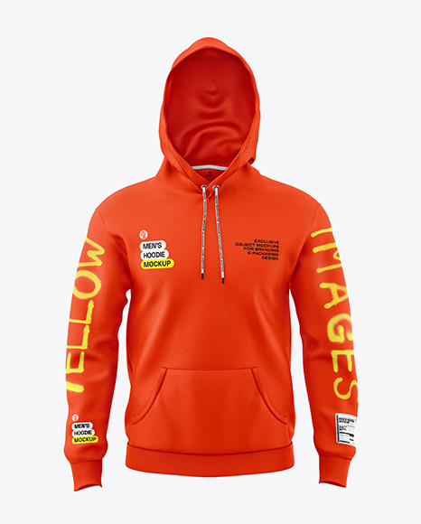 Men&#039;s Hoodie Mockup - Front View