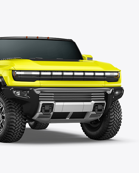 Electric Off-Road SUV Mockup - Half Side View