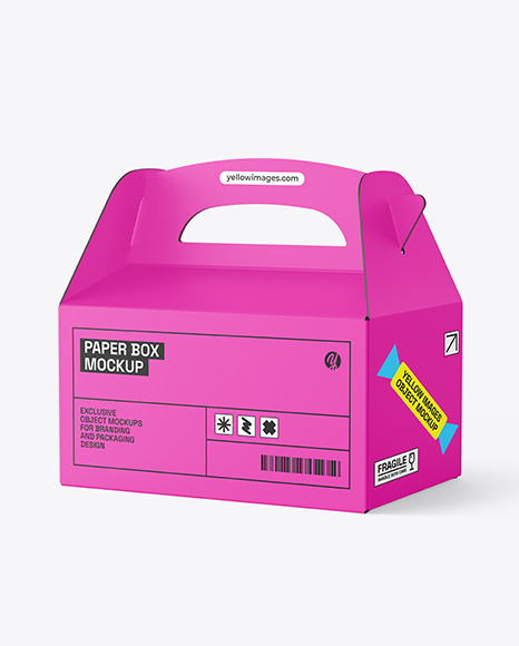 Matte Paper Box Mockup